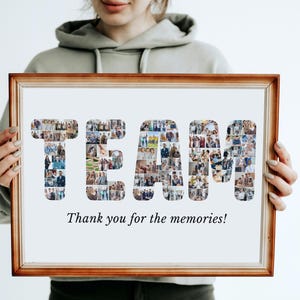 Personalized Team Photo Collage: Farewell or Appreciation Gift (Digital File)