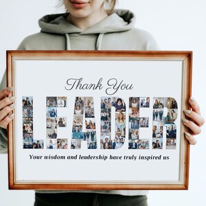 Personalized Leader Photo Collage: Appreciation Gift (Digital File)