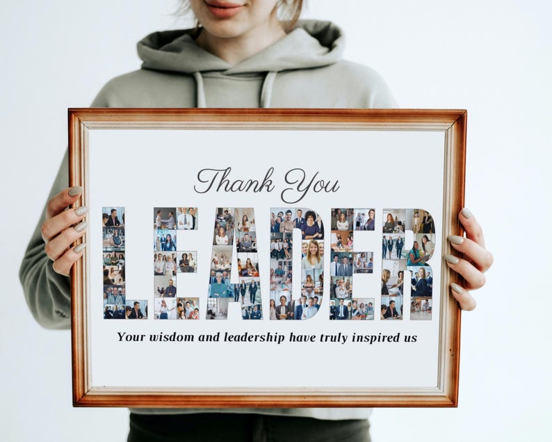 Personalized Leader Photo Collage: Appreciation Gift (Digital File)
