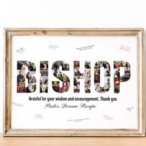Personalized Bishop Photo Collage Gift (Digital File)