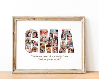 Custom Gma Photo Collage: Heartfelt Gift (Digital File)