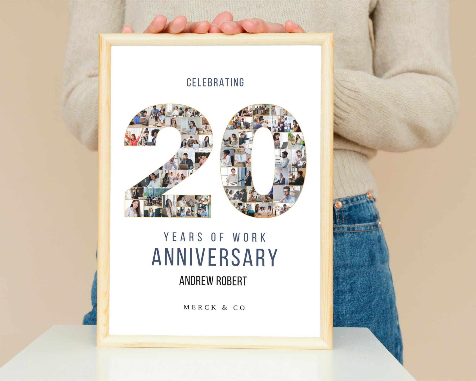 Work Anniversary Gifts, Personalized Gifts,20th Anniversary ...