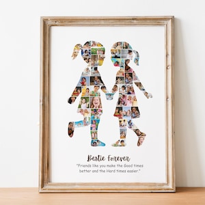 Friends Photo Collage Gift, Sisterhood Keepsake (Digital Download) Canva Frames