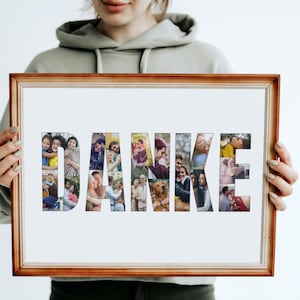 Personalized 'DANKE' Photo Collage Template: Thank You Gift (Digital Download)