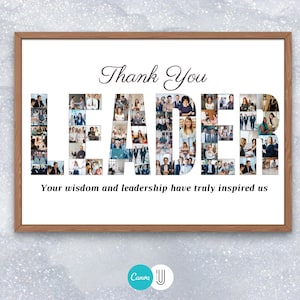 Personalized Leader Photo Collage: Appreciation Gift (Digital File)