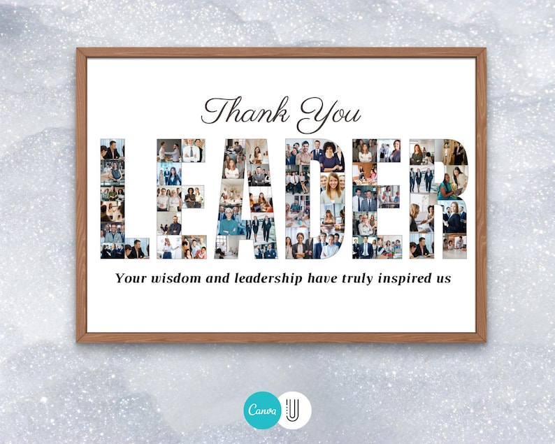 Personalized Leader Photo Collage: Appreciation Gift (Digital File)