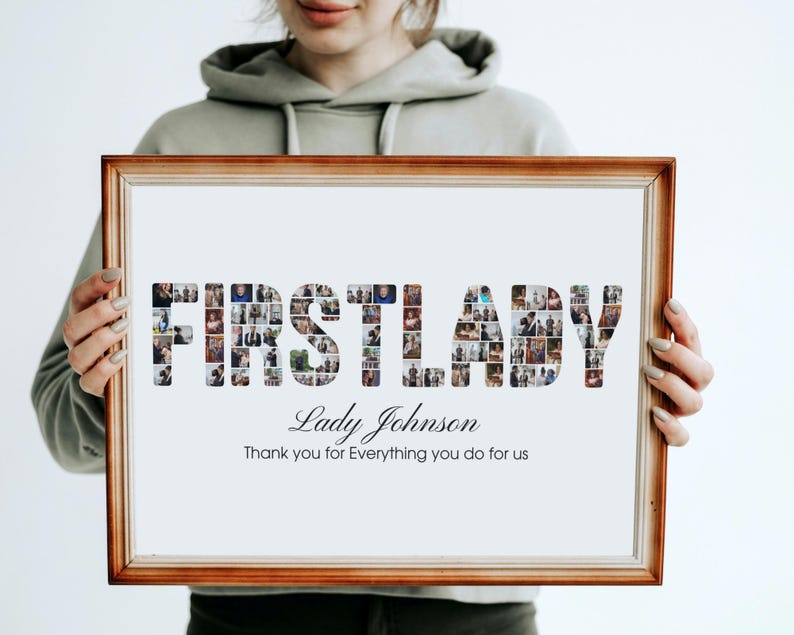 First Lady Photo Collage Gift: Church Ministry Appreciation (Digital File)