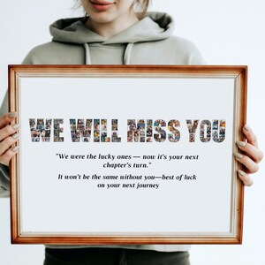 Farewell Photo Collage: Printable Goodbye Gift (Canva Template)