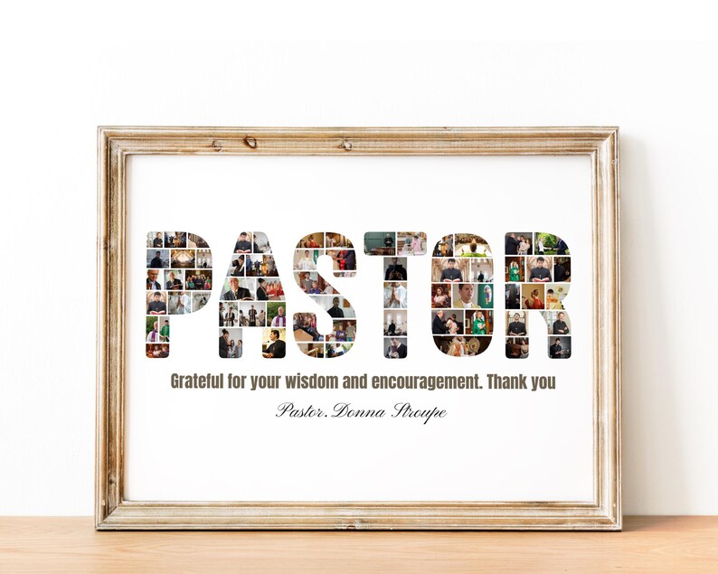 Pastor Appreciation Photo Collage Gift (Digital Download)