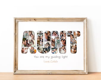 Personalized Aunt Photo Collage Gift (Digital File)