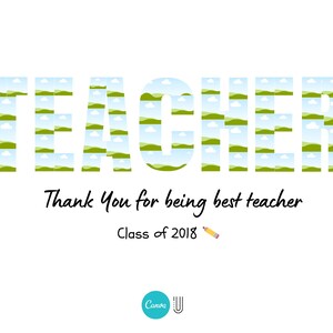 Personalized Teacher Photo Collage Gift (Digital Download)