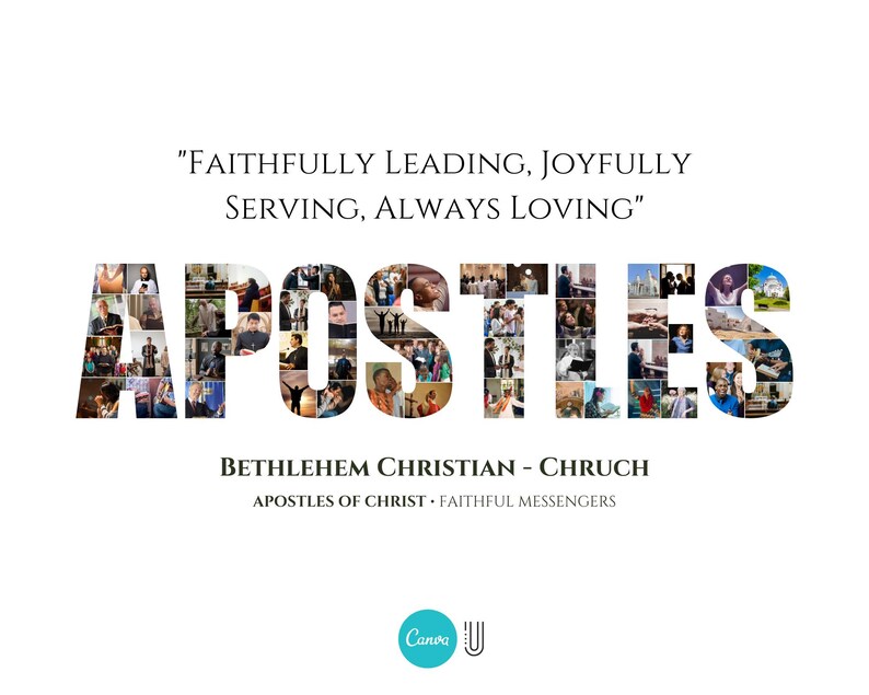 Apostles Photo Collage, Apostle Church Gifts, Apostles Appreciation Gifts, Christian Church Gifts, Religious Gift, Apostles Thank you Gifts