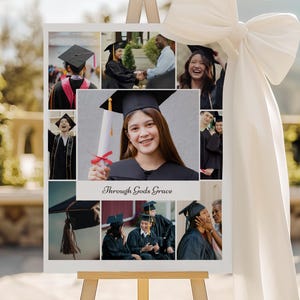 Modello per collage di foto di laurea, Classe 2026, ricordo personalizzato (download digitale) immagine 1