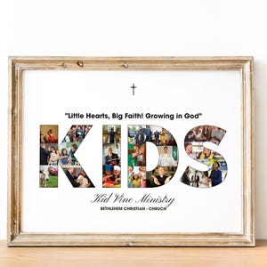 Kinder Dienst Foto-Collage: Canva Christ Pastor Geschenk (Digitaler Download)