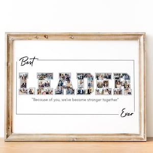 Personalized Leader Photo Collage Gift: Retirement, Appreciation (Digital File)