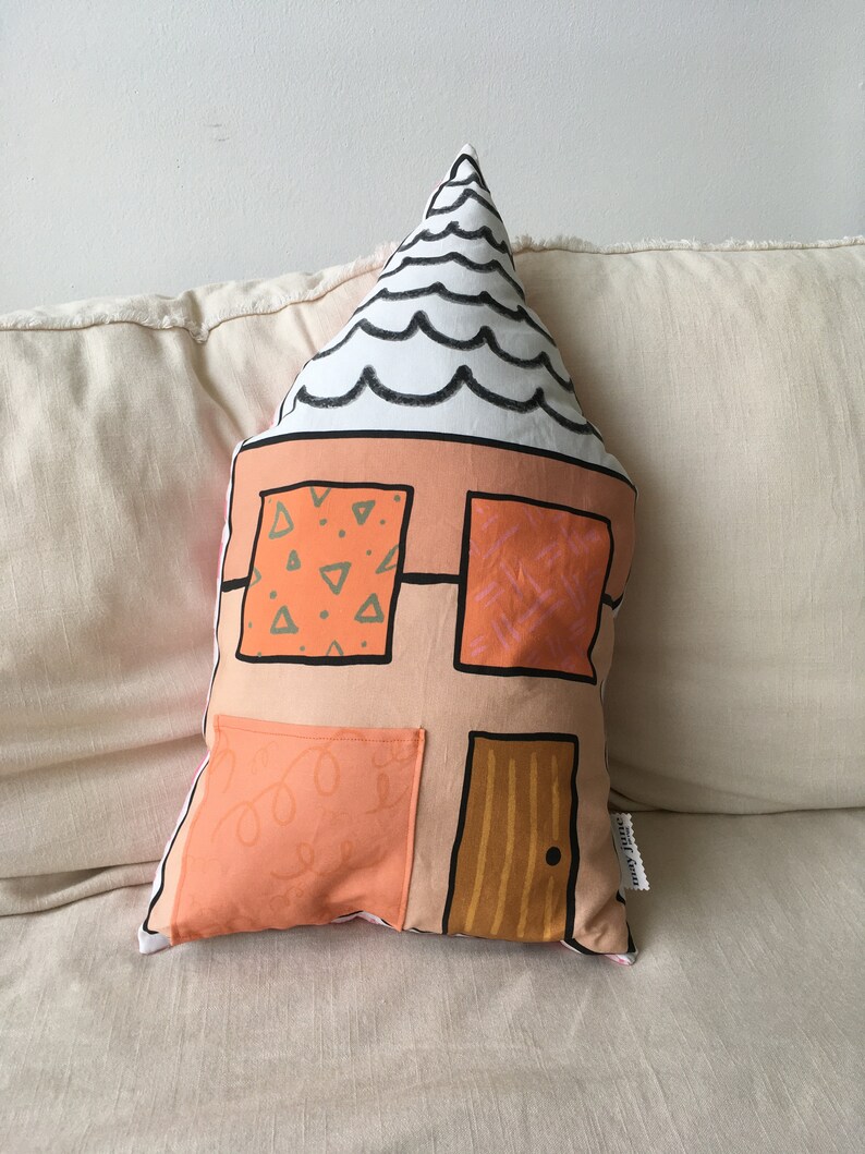 House Throw Pillow Kids Throw Pillow Nursery Throw Pillow Etsy