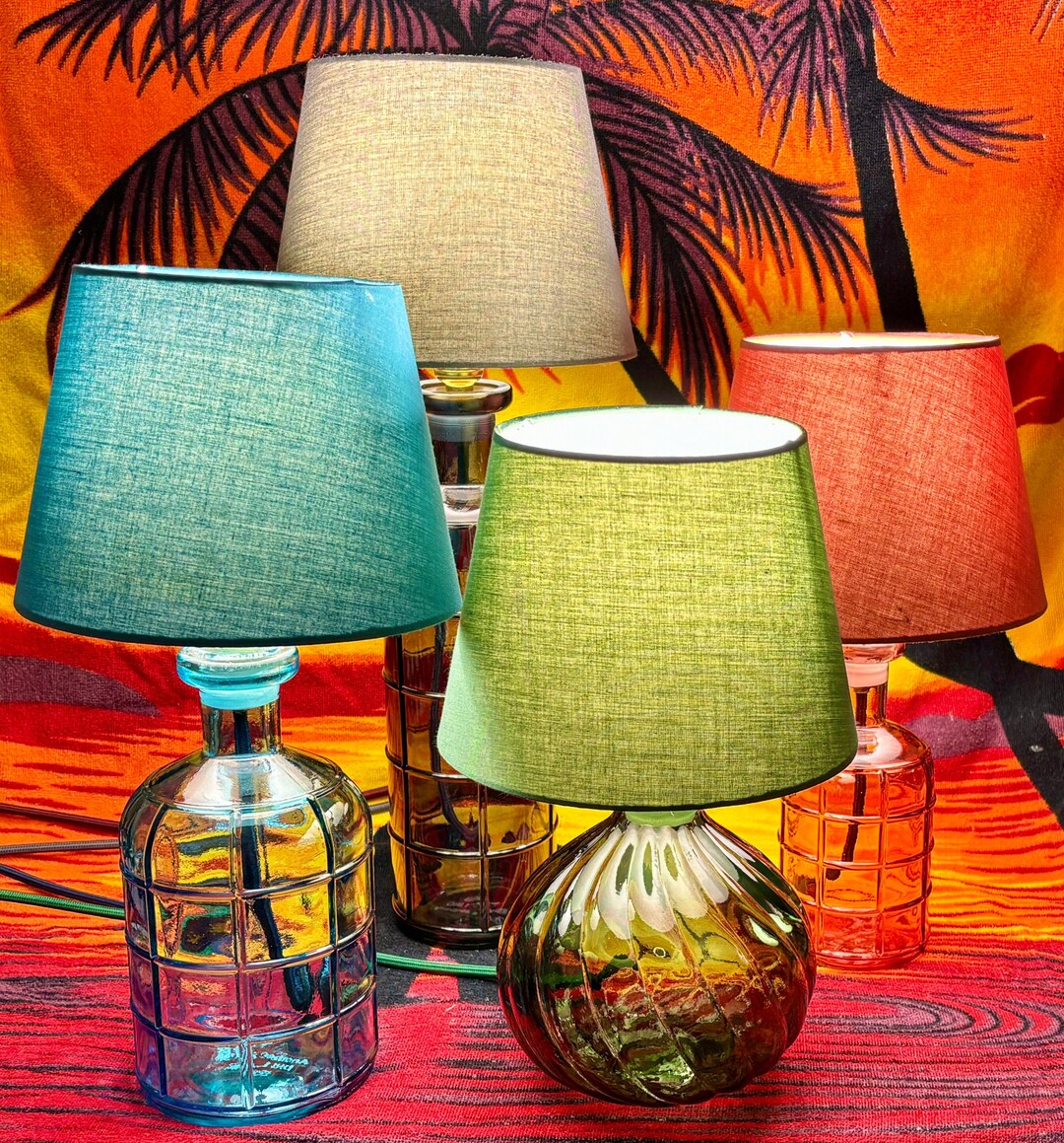 Recycled Glass Table Lamps up Cycled Contemporary Lamps Etsy UK