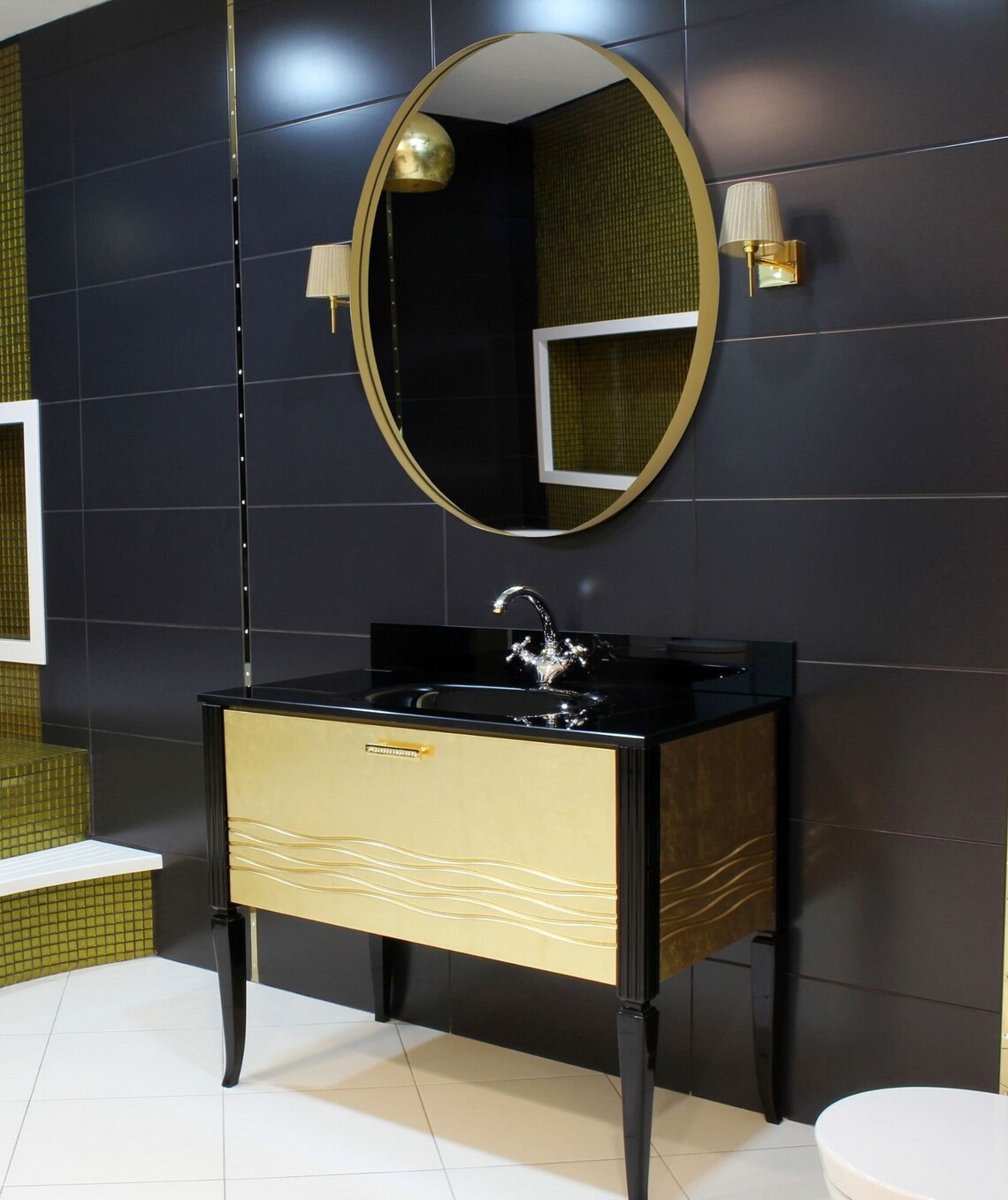 Gold Round Mirrorgold Mirror Vanity Mirror Bathroom - Etsy