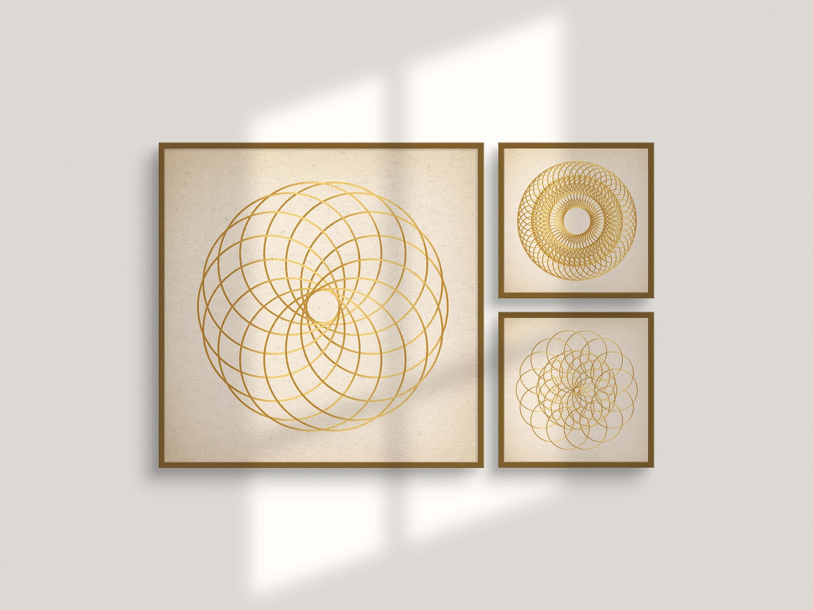 Set of 3 Square Size Abstract Wall Art | PRINTABLE DOWNLOAD | Sacred ...