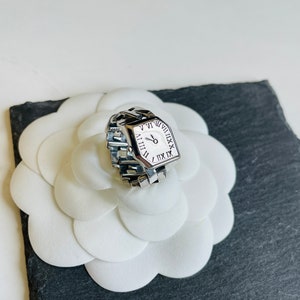 925 Sterling ring-925 Silver Heavy Watch Ring - Adjustable Ring - Special Gift - fashion ring for unisex
