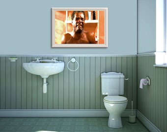 Friday Movie Poster, Funny Bathroom Art, Modern Comedy Print (Digital Download)