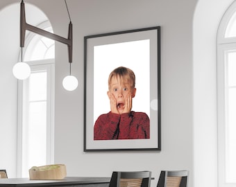 Home Alone Christmas Movie Poster: Printable Retro Wall Art (Digital Download)