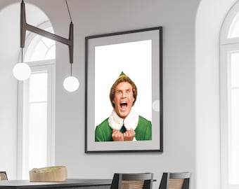 Elf Buddy Movie Poster: Printable Christmas Wall Art (Digital Download)