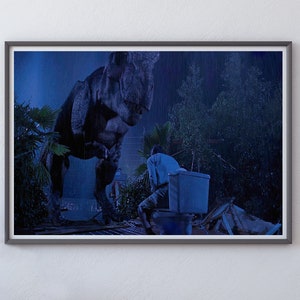 Jurassic Park Movie Poster, Funny Bathroom Wall Art Print, Bathroom Wall Decor, Funny Bathroom Decor, Jurassic World, Bathroom Pictures