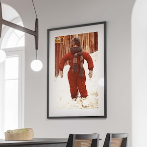 A Christmas Story Movie Poster, Printable Christmas Wall Art, Funny Print, Rustic Home Decor, 80s Poster, Trendy Wall Art, Digital Download