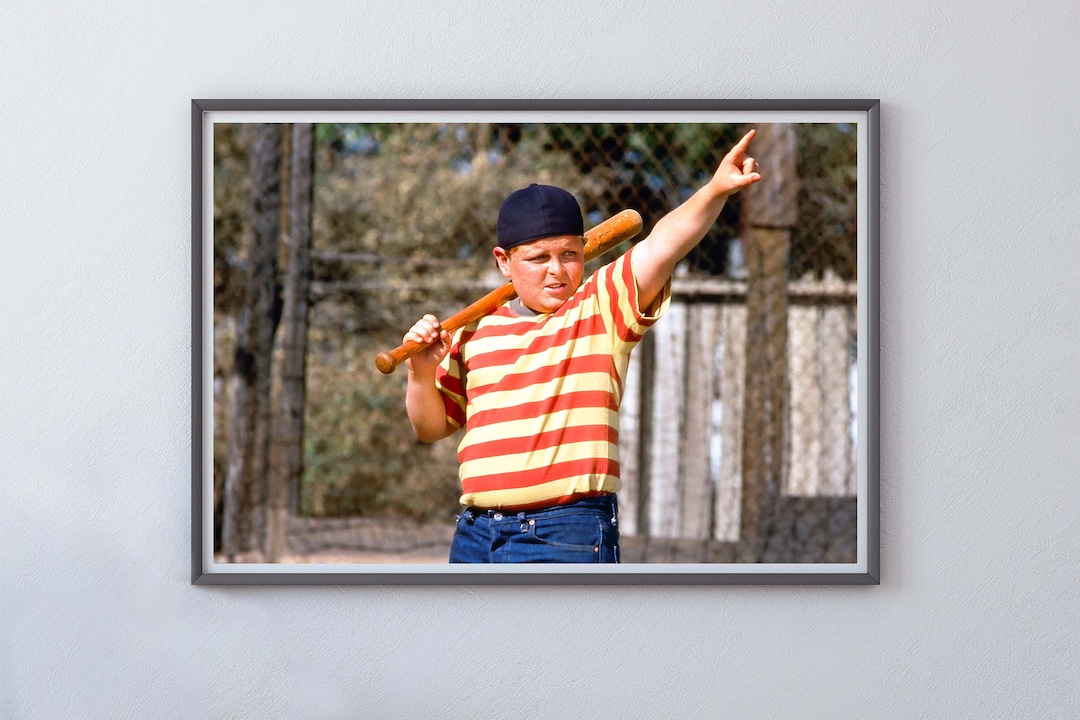 The Sandlot Baseball Movie Poster, Ham Porter, Funny Wall Art, Vintage