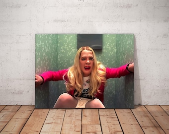 White Chicks Bathroom Wall Art: Black and White Funny Toilet Humor Print (Digital Download)