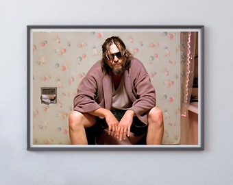 The Big Lebowski Film Poster: The Dude Badezimmer Kunst (Digitaler Download)