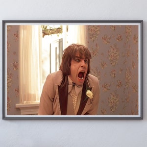 Something About Mary Poster, Funny Bathroom Wall Art Print, Digital Oil