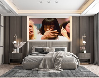 Pulp Fiction Movie Poster, Mia Wallace Bathroom Art (Digital Download)