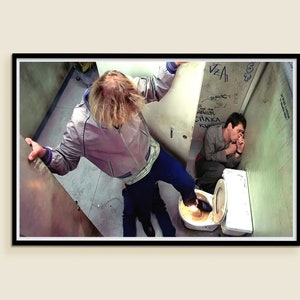 Dumm und Dummer Toilette Poster, Lustiges Badezimmer Poster (Digitaler Download) Bild 5