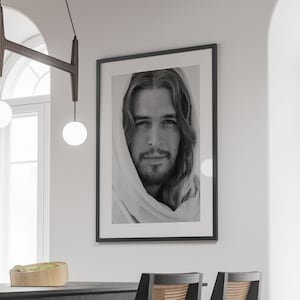 Jesus Christ Poster, Jesus Christ Print, Jesus Painting, Jesus Christ Portrait, Jesus Picture, Christian Art, Christian Gift, Jesus Wall Art