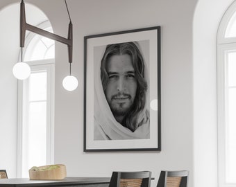 Jesus Christ Poster, Jesus Christ Print, Jesus Painting, Jesus Christ Portrait, Jesus Picture, Christian Art, Christian Gift, Jesus Wall Art