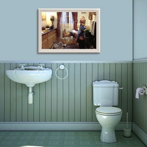 Dumb and Dumber Movie Poster, Funny Bathroom Art (Digital Download)