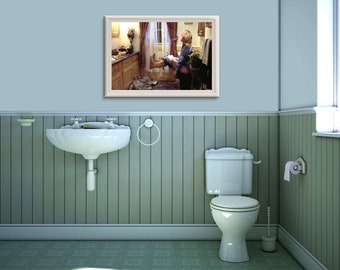 Dumm und Dummer Film Poster, Badezimmer Kunst (Digitaler Download)