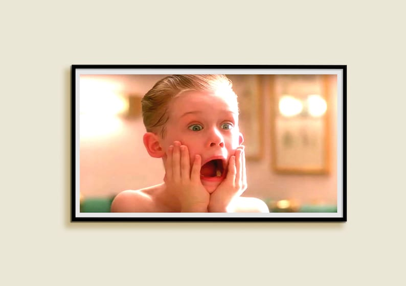 Home Alone Movie Poster Funny Bathroom Wall Art Print Kevin Etsy