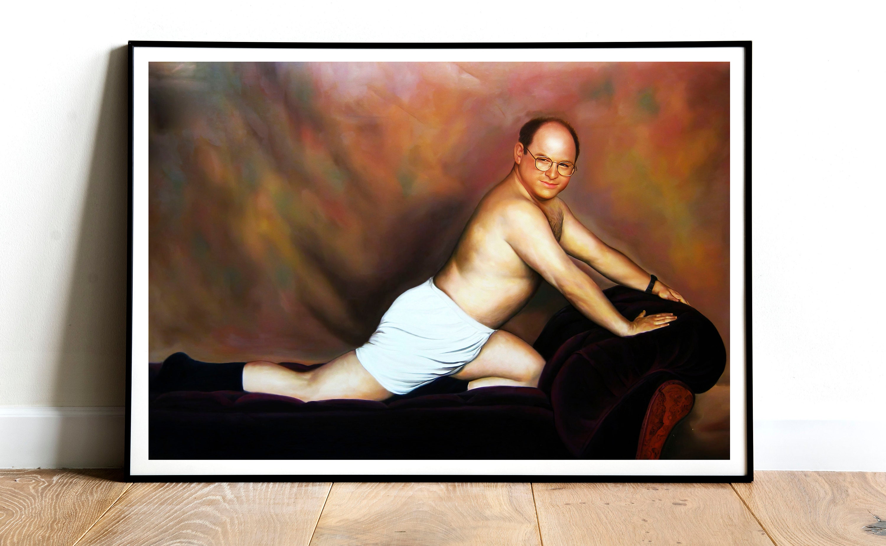 Seinfeld Poster, George Costanza Print, Funny Bathroom Wall Art, Tv ...