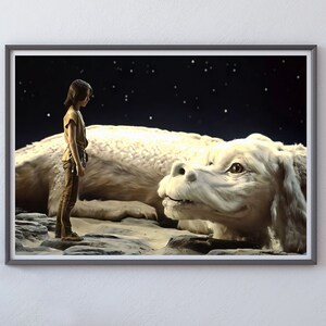 The Neverending Story Movie Poster, Old Hollywood Decor, Digital Oil Painting, Movie Prints, Aesthetic Room Decor, 80S Poster, Home Wall Art