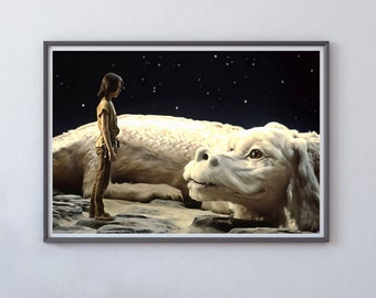 The Neverending Story Movie Poster, Old Hollywood Decor, Digital Oil Painting, Movie Prints, Aesthetic Room Decor, 80S Poster, Home Wall Art
