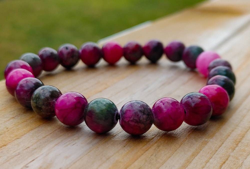 Tourmaline Persian Jade Bracelet. Embodies the Five Cardinal Virtues, Modesty, Charity, Justice, Courage and Wisdom. - Etsy Canada