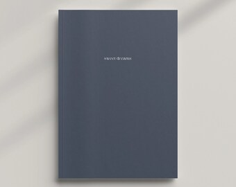 Dream diary | The Diary for Better Sleep, Dreams and Dream Interpretation, Minimalist Journal, Diary for Adults, Reflection