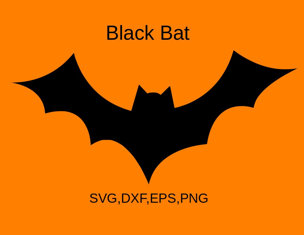 Flying Bat SVG File Etsy