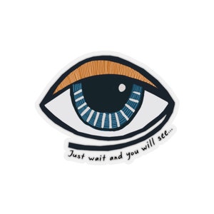Evil Eye Kiss-Cut Stickers, Turks Evil Eye, Kabbalah Bescherming, Santorini Sticker, Evil Eye Sticker, Nieuwjaar resolutie, Nieuwigheid cadeau