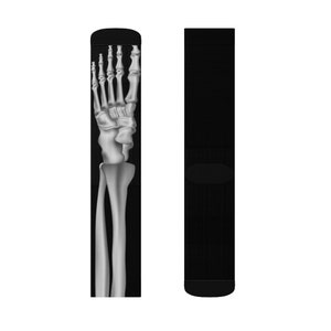 Halloween Skeleton Sublimation Socks, Fun Socks with Skeleton, Unique Halloween Socks, comeback to school socks, skull socks, Novelty Socks image 7