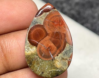 Peanut Obsidian , Pear Cabochon, 13 CTS, 27x18x4 MM, #B-6683