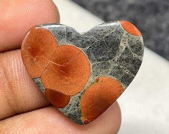 Peanut Obsidian , Heart Cabochon, 26 CTS, 23x25x6 MM, #B-6687